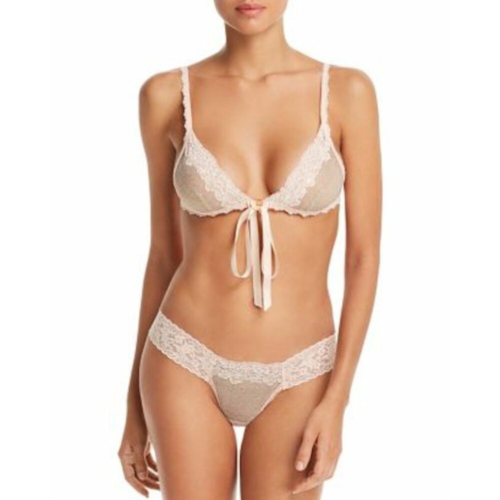 Hanky Panky Creme de la Creme Bralette Thong Panty 2 Pc Set